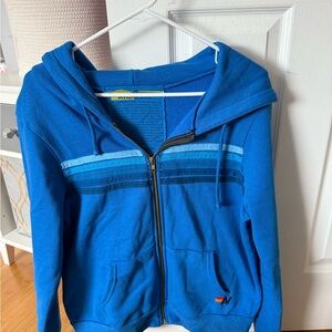 Blue Zip-Up Hoodie Aviator Nation